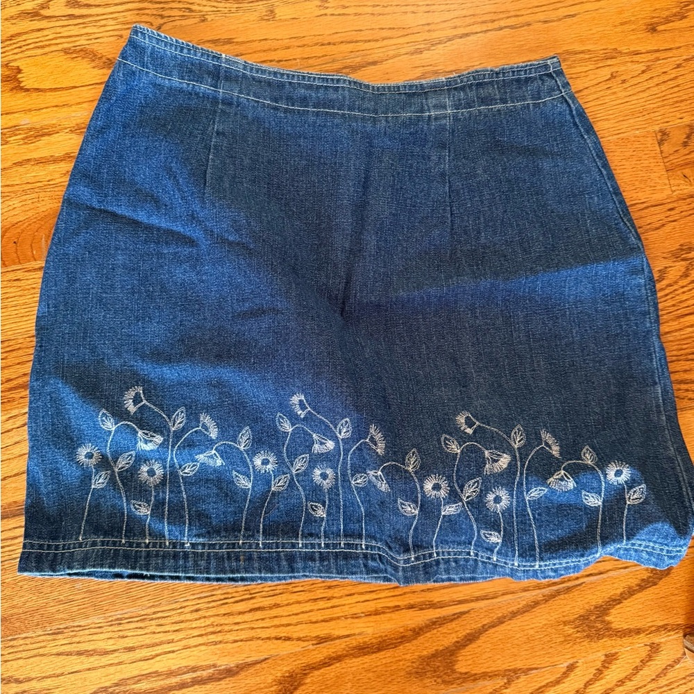 Route 66 Blue Denim Skirt